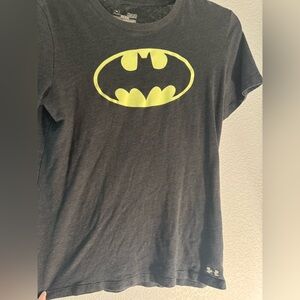 Under Armour Black Batman Logo Tee